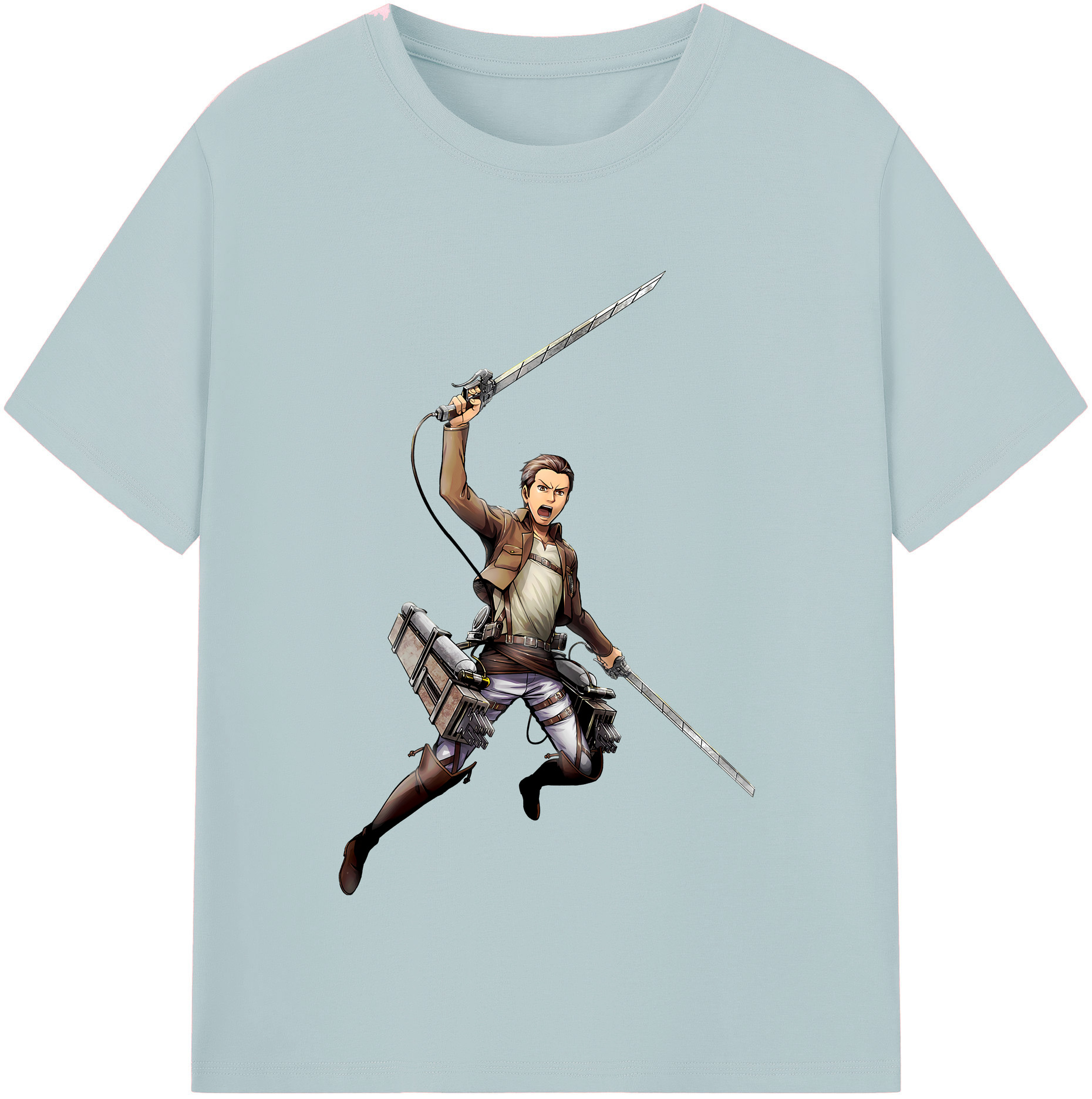 （画像用） 進撃の巨人 Attack on Titan 綿100％半袖Tシャツ（フロントプリント）